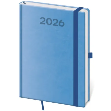 Denní diář A5 Print Pop světle modrý (DPP422-07-26)