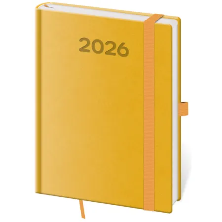 Denní diář B6 Print Pop žlutý (DPP432-09-26)