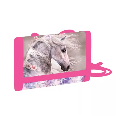Dětská textilní peněženka kůň romantic