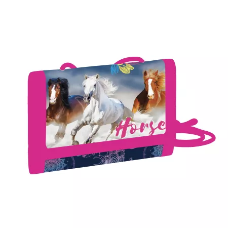 Dětská textilní peněženka kůň