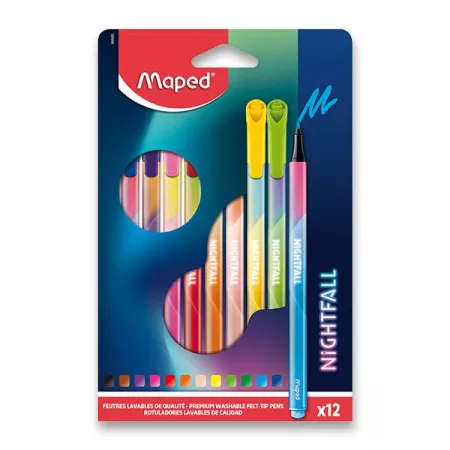Dětské fixy Maped Color'Peps Deco Nightfall 12 barev