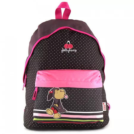 Dětský batoh Nici, Jolly Lucy, hnědý s puntíky