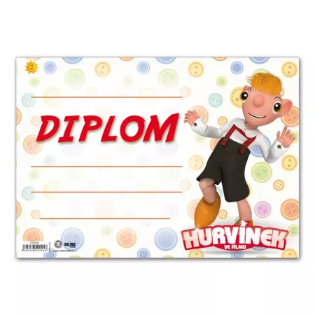 Dětský diplom A4 MFP DIP04-H02 Hurvínek