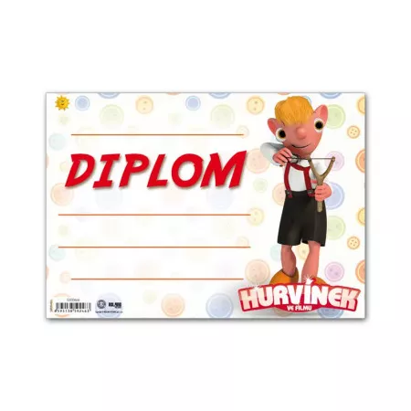 Dětský diplom A5 MFP DIP05-H01 Hurvínek