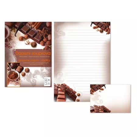 Dopisní papír MFP barevný LUX 5+10 (Chocolate)