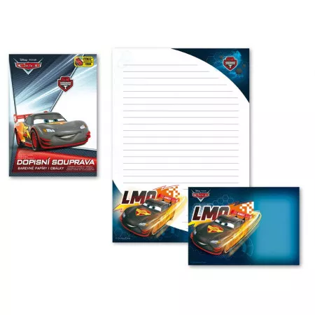 Dopisní papír MFP barevný LUX 5+10 Disney (Cars 2)