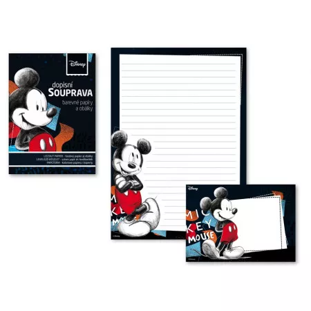 Dopisní papír MFP barevný LUX 5+10 Disney (Mickey)