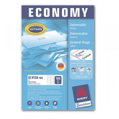 Etikety ECO LINE 105x148mm bílé