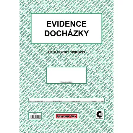 Evidence docházky A4, ET407