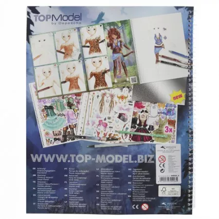 Fantasy Model Omalovánky Top Model Vlk, 275 samolepek a QR kód