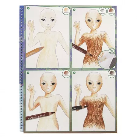 Fantasy Model Omalovánky Top Model Vlk, 275 samolepek a QR kód