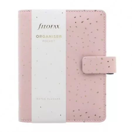 Filofax, Diář Confetti, rose quartz, kapesní