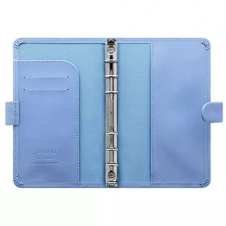 Filofax, Diář Saffiano, osobní compact, pastelová modrá