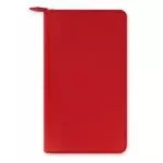 Filofax, Diář Saffiano Zip, osobní compact, červená