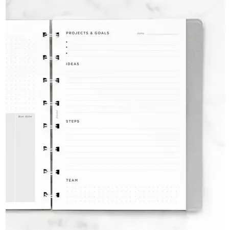 Filofax, Náplň pro Notebook, Náplň A5, plánování projektů
