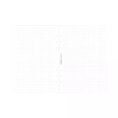 Filofax, Papíry pro diáře, tečkované, A5, bílá