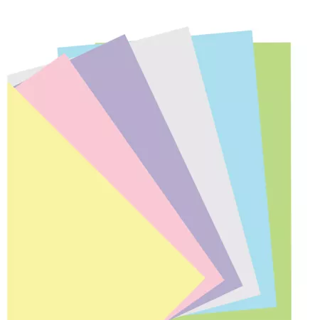 Filofax, Papíry pro notebook, čisté, kapesní, mix pastelových barev