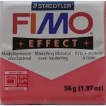 Fimo hmota effect 56 gramů, barva číslo 204 transparentní červená