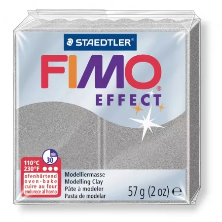 Fimo hmota effect 56g, barva číslo 817 stříbrná perleťová