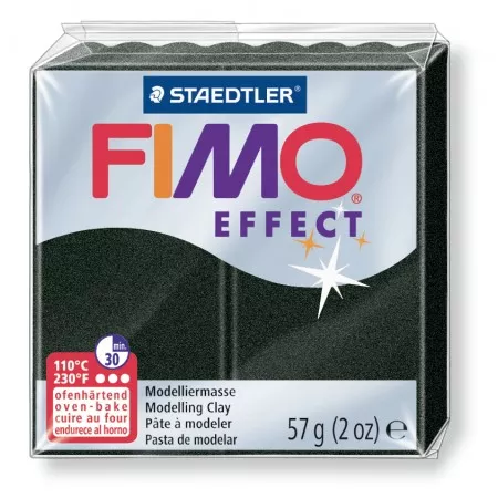 Fimo hmota effect 56g, barva číslo 907 černá perleťová