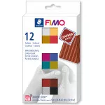 FIMO hmota sada 12 x 25 gramů LEATHER Effect