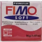 Fimo hmota soft 56 gramů, barva číslo 26 třešňová červená