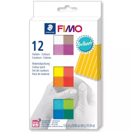FIMO Soft sada 12 barev 25 g BRILLIANT