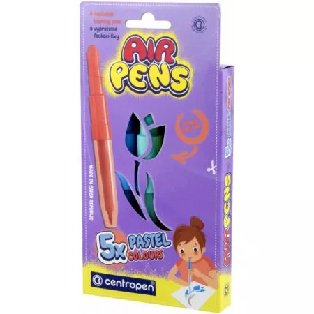 Foukací fixy Centropen 1500/ 5 AIR pen - pastel