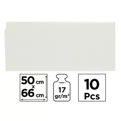 Hedvábný papír 50x66 10ks bílý PN221-01