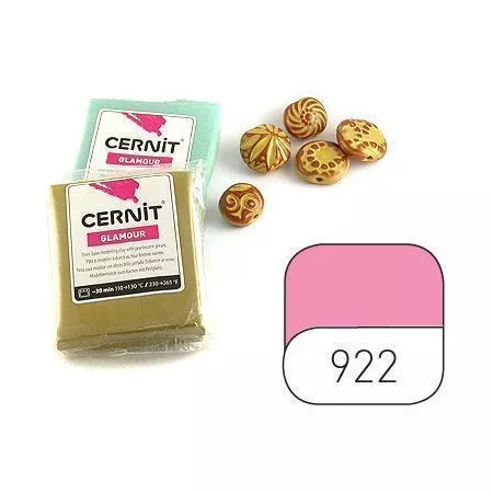 Hmota Cernit 56 gramů, barva číslo 922 třpytivá fuchsie