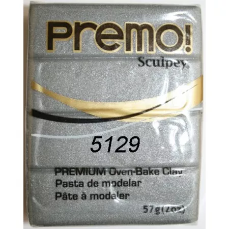 Hmota Premo 57 gramů, barva číslo 5129 metalická stříbrná