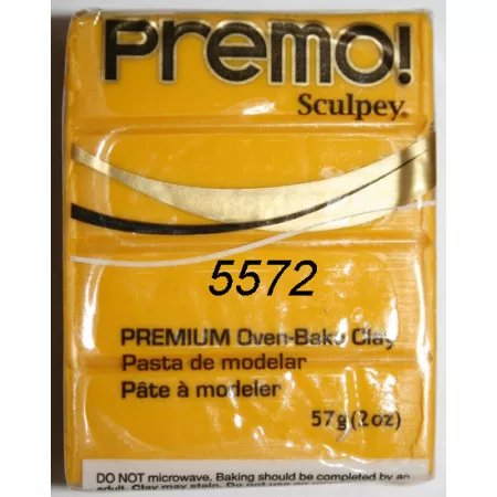 Hmota Premo 57 gramů, barva číslo 5572 základní sytě žlutá