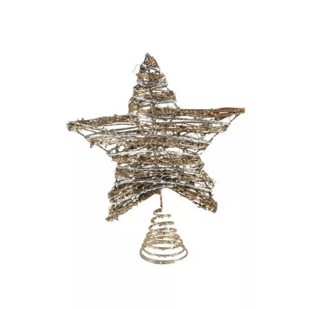 Hvězda špice MFP ratan zlatá vánoční 20x25,5cm 8885936