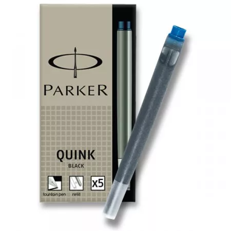 Inkoustové bombičky Parker modré dlouhé