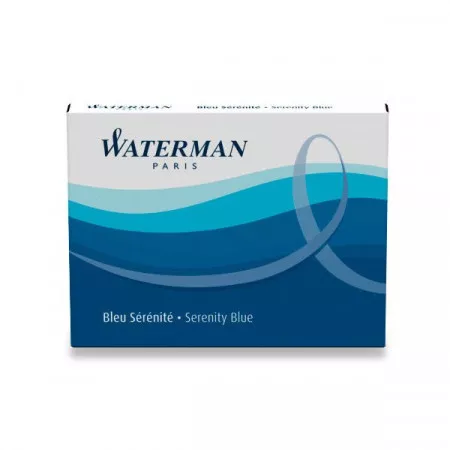 Inkoustové bombičky Waterman, modročerné