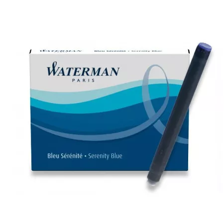 Inkoustové bombičky Waterman, tmavě modré, omyvatelné