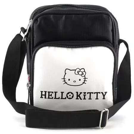 Kabelka přes rameno Hello Kitty, černo-bílá