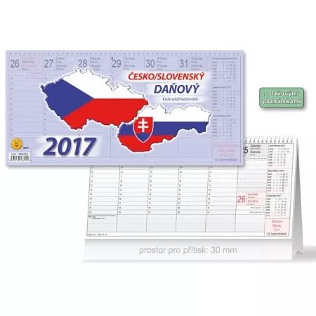 Kalendář 2017 M stolní Česko/slovenský