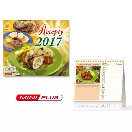 Kalendář 2017 M stolní mini Recepty