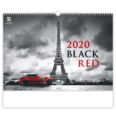 Kalendář 2020 HELMA 365 Black Red N267-20