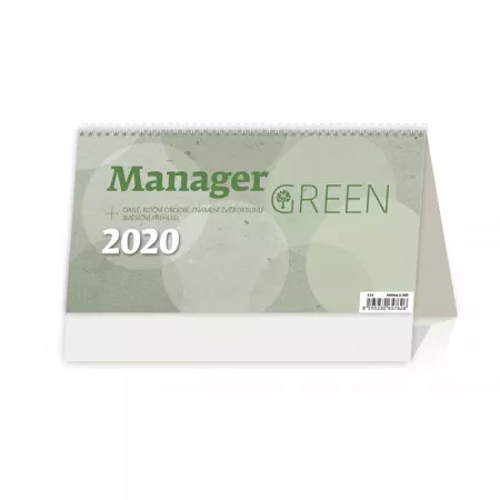 Kalendář 2020 HELMA 365 Manager Green S58-20