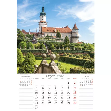 Kalendář 2020 HELMA 365 Nejkrásnější místa ČR N111-20