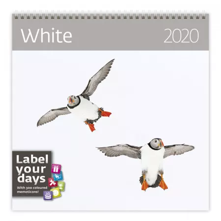 Kalendář 2020 HELMA 365 White LP16-20