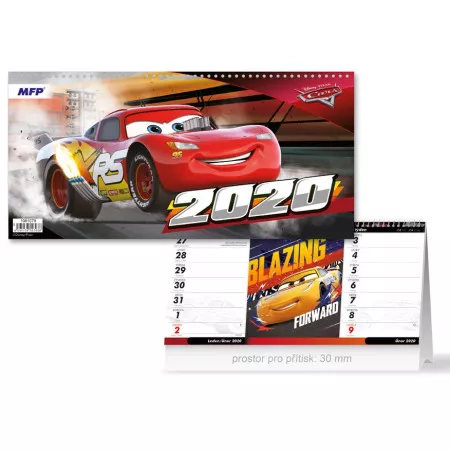 Kalendář 2020 MFP stolní DISNEY Cars (čtrnáctidenní)