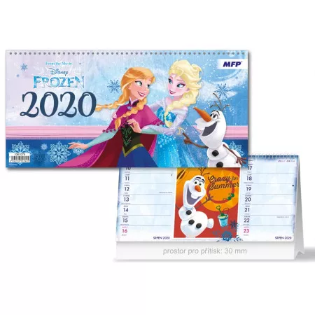 Kalendář 2020 MFP stolní DISNEY Frozen (čtrnáctidenní)