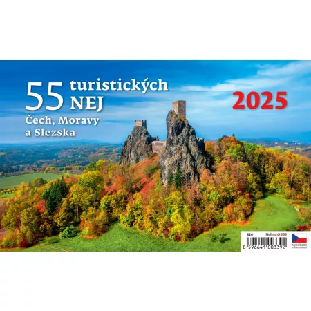 Kalendář 55 turistických NEJ Čech, Moravy a Slezska (S24-25)