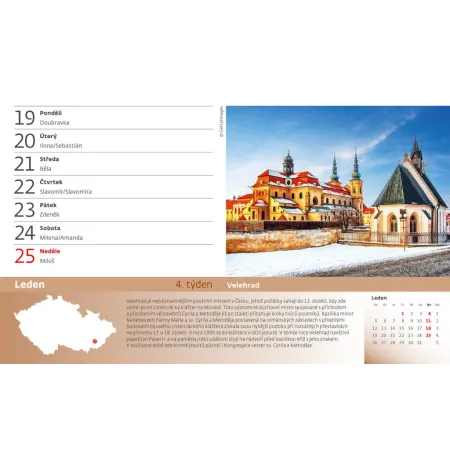 Kalendář 55 turistických nej Čech, Moravy a Slezska (S24-26)