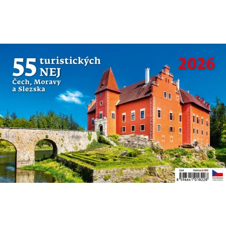Kalendář 55 turistických nej Čech, Moravy a Slezska (S24-26)