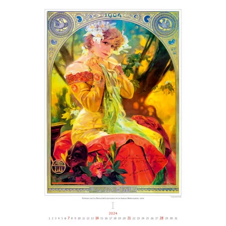 Kalendář Alfons Mucha (N259-24)