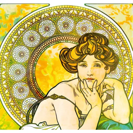 Kalendář Alfons Mucha - vázanka (N194-26)
